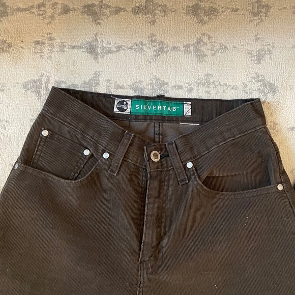 Vintage Levi corduroy pants jeans brown silver tab 90s - Picture 2 of 16